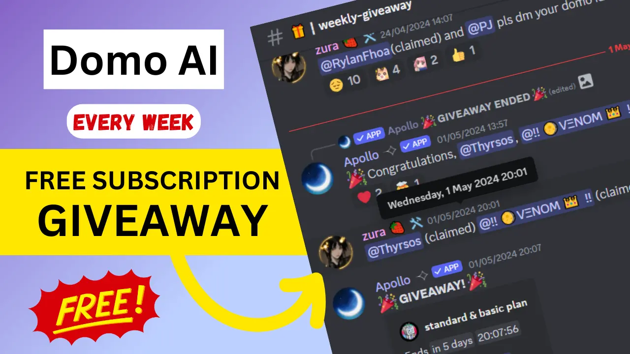 Domo AI Subscription Giveaway
