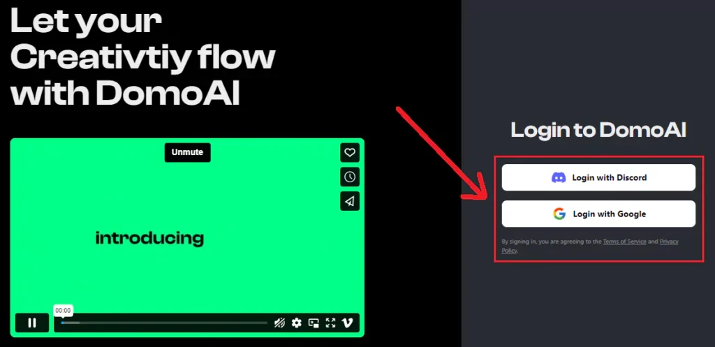 domo ai login